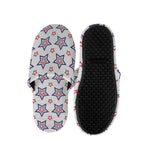 4th of July USA Star Pattern Print Slippers