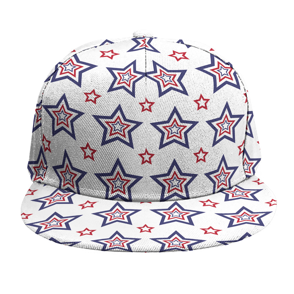 4th of July USA Star Pattern Print Snapback Cap