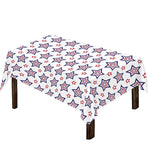 4th of July USA Star Pattern Print Tablecloth