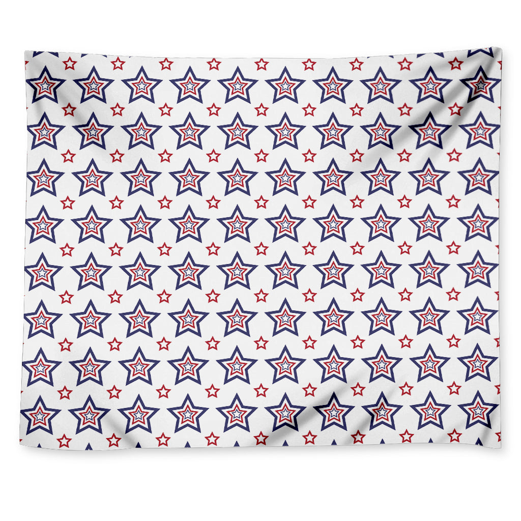 4th of July USA Star Pattern Print Tapestry