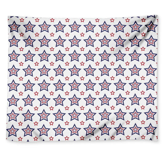 4th of July USA Star Pattern Print Tapestry