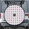 4th of July USA Star Pattern Print Tire Cover With Camera Hole