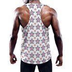 4th of July USA Star Pattern Print Training Tank Top