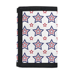 4th of July USA Star Pattern Print Trifold Wallet