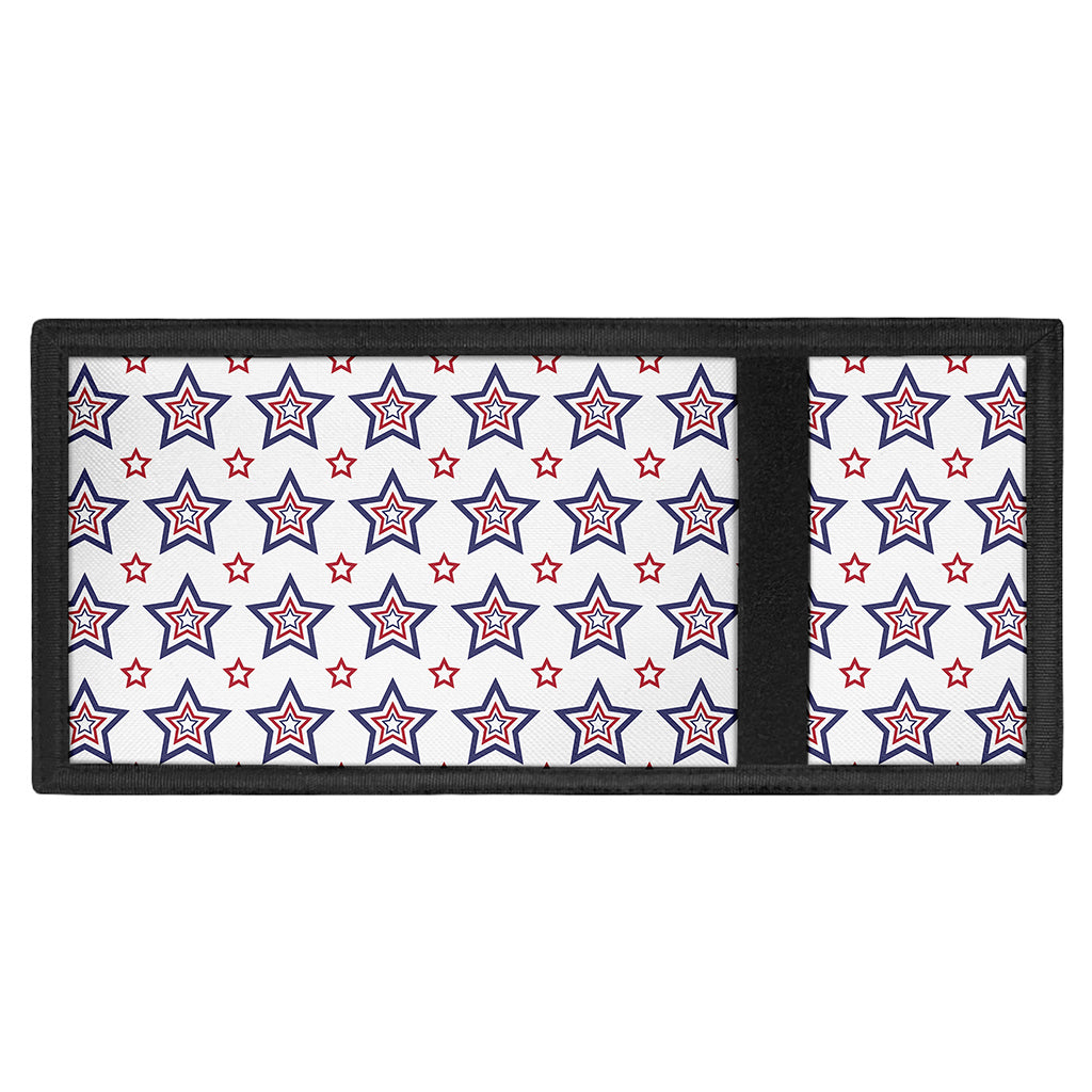 4th of July USA Star Pattern Print Trifold Wallet