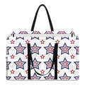 4th of July USA Star Pattern Print Utility Tote Bag