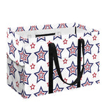4th of July USA Star Pattern Print Utility Tote Bag