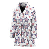 4th of July USA Star Pattern Print Women's Bathrobe