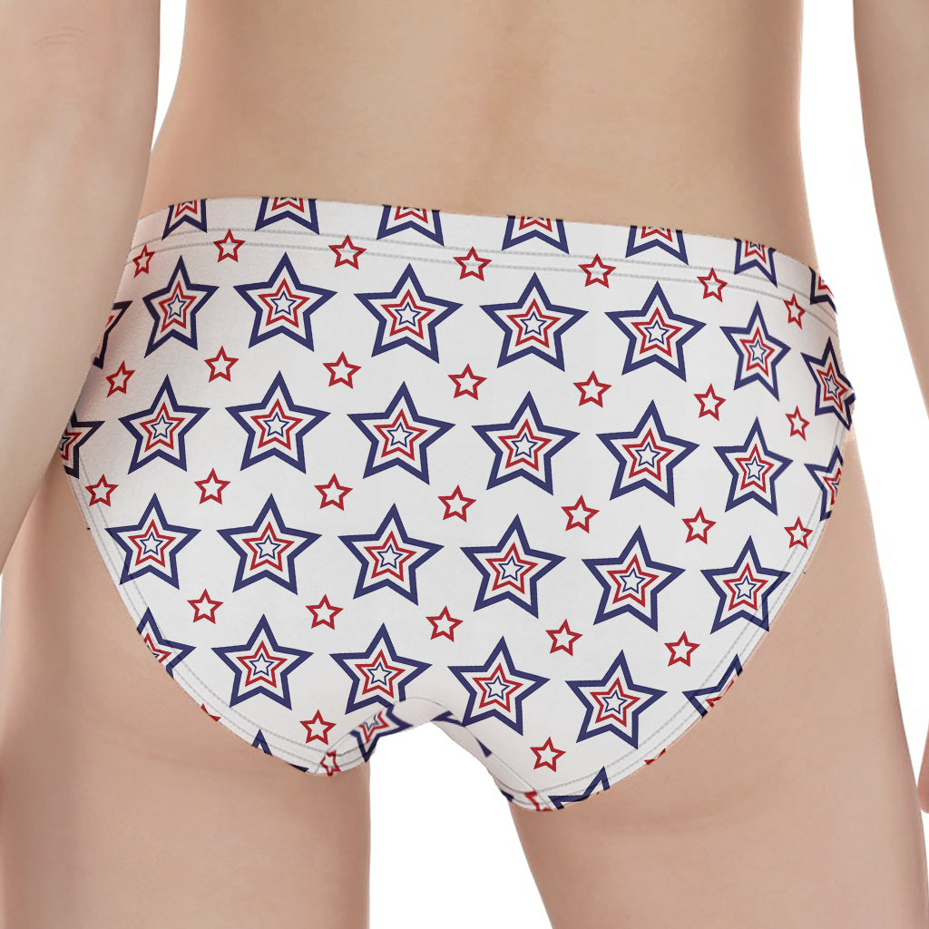 4th of July USA Star Pattern Print Women's Panties
