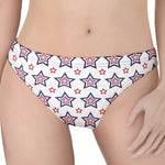 4th of July USA Star Pattern Print Women's Thong