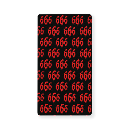 666 Satan Pattern Print Baby Crib Sheet