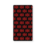 666 Satan Pattern Print Baby Crib Sheet