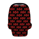 666 Satan Pattern Print Baby Seat Cover
