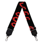 666 Satan Pattern Print Bag Strap