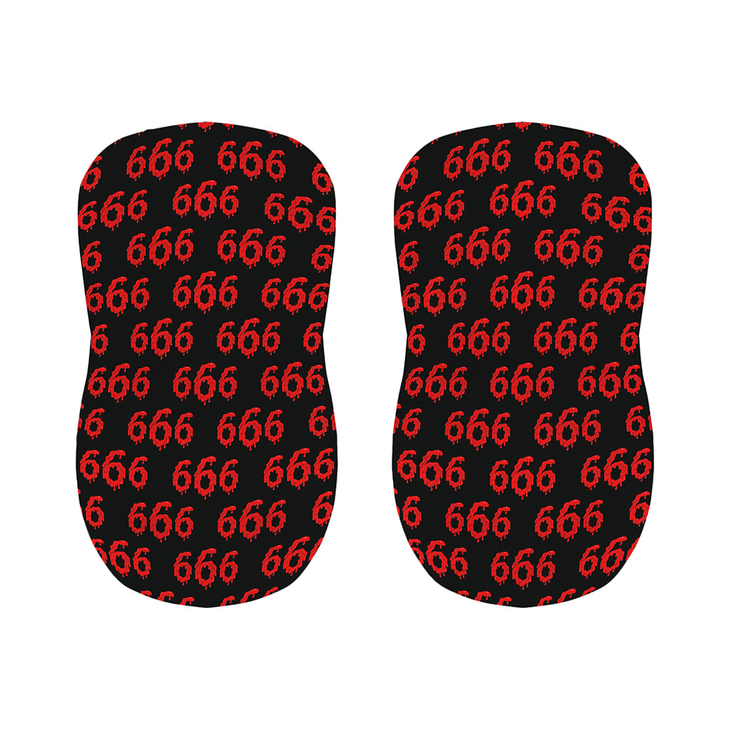 666 Satan Pattern Print Bar Stool Covers