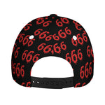 666 Satan Pattern Print Baseball Cap