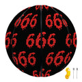 666 Satan Pattern Print Basketball