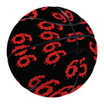 666 Satan Pattern Print Basketball