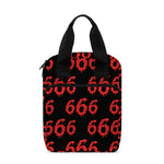 666 Satan Pattern Print Bible Tote Bag
