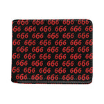 666 Satan Pattern Print Bifold Wallet