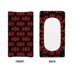 666 Satan Pattern Print Changing Pad Cover