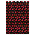 666 Satan Pattern Print Curtain
