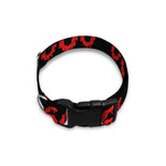 666 Satan Pattern Print Dog Collar
