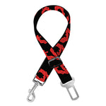 666 Satan Pattern Print Dog Seat Belt