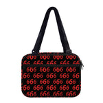 666 Satan Pattern Print Double Strap Bible Bag