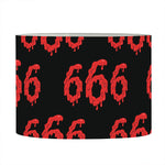 666 Satan Pattern Print Drum Lamp Shade