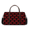 666 Satan Pattern Print Duffel Bag
