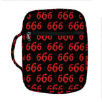 666 Satan Pattern Print Front Pocket Bible Bag