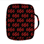 666 Satan Pattern Print Front Pocket Bible Bag