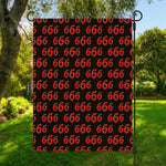 666 Satan Pattern Print Garden Flag
