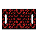 666 Satan Pattern Print Golf Cart Seat Cover