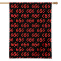 666 Satan Pattern Print House Flag