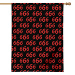 666 Satan Pattern Print House Flag
