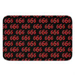 666 Satan Pattern Print Indoor Door Mat