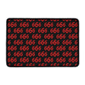 666 Satan Pattern Print Kitchen Mat