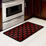 666 Satan Pattern Print Kitchen Mat