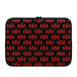 666 Satan Pattern Print Laptop Sleeve