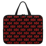 666 Satan Pattern Print Laptop Sleeve With Handle