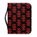 666 Satan Pattern Print Leather Bible Cover