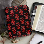 666 Satan Pattern Print Leather Bible Cover