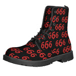 666 Satan Pattern Print Backpack