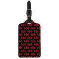 666 Satan Pattern Print Luggage Tag