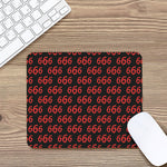 666 Satan Pattern Print Mouse Pad