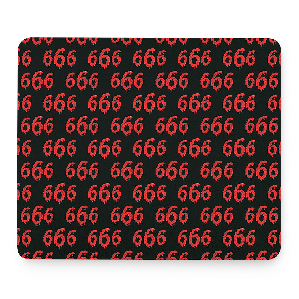 666 Satan Pattern Print Mouse Pad
