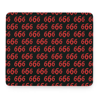 666 Satan Pattern Print Mouse Pad