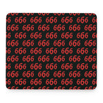 666 Satan Pattern Print Mouse Pad